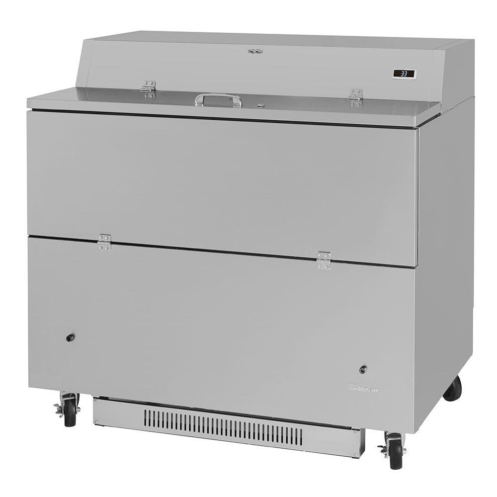 Turbo Air TMKC-49S-N-SS Milk Cooler w/ Top & Side Access - (768) Half Pint Carton Capacity, 115v