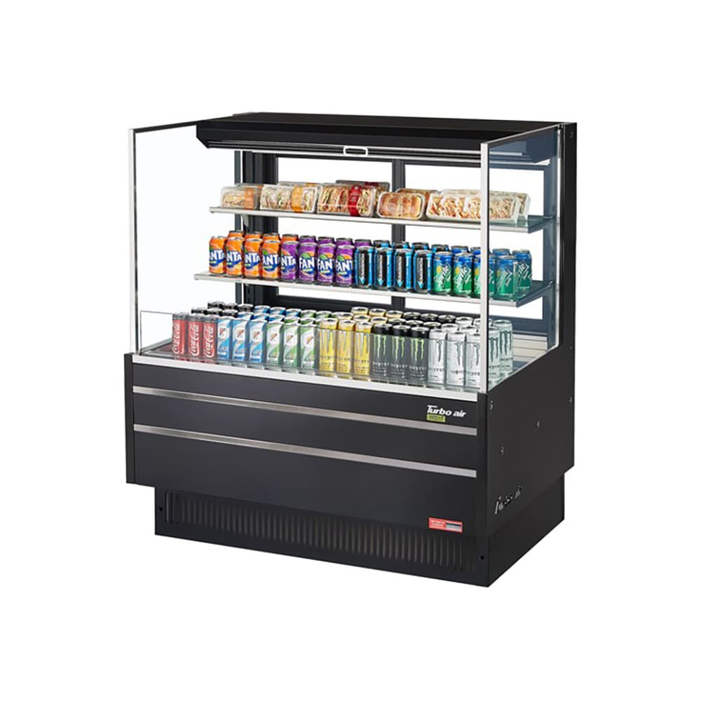 Turbo Air TOM48LUFDB3SN 46 3/4" Horizontal Open Air Cooler w/ (3