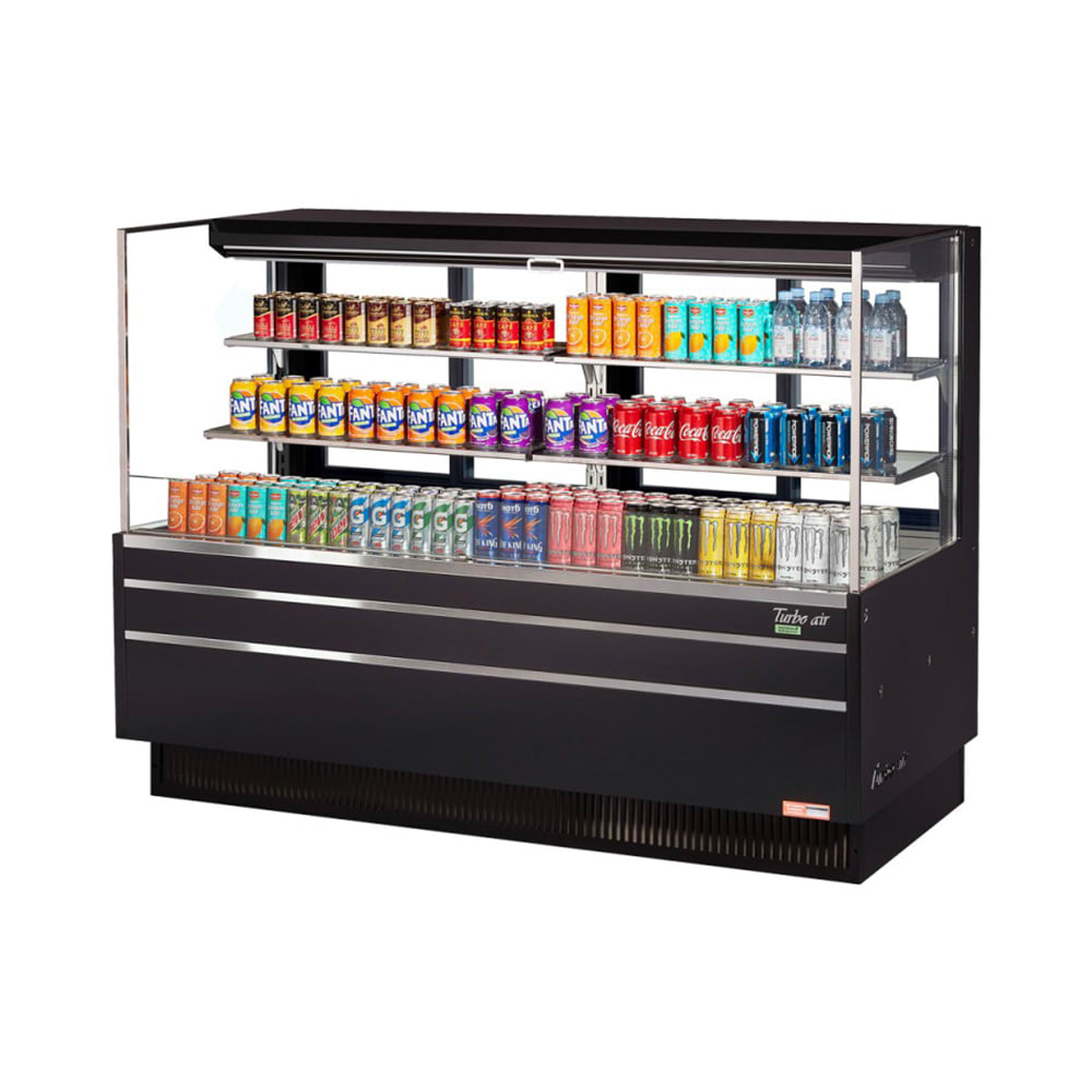 Turbo Air TOM72LUFDB3SN 70 3/4" Horizontal Open Air Cooler w/ (3