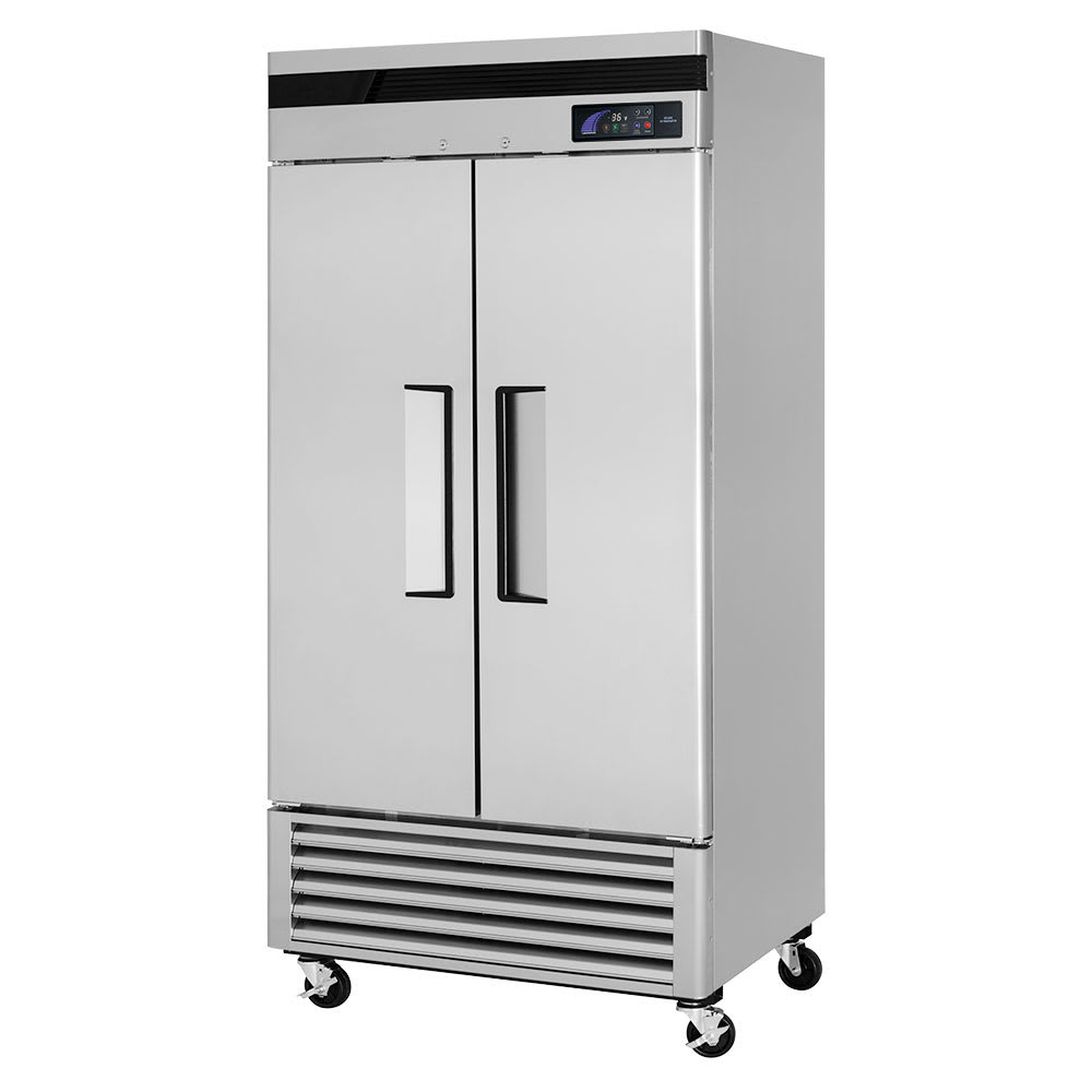 Turbo Air TSR-35SD-N 39.5" Two Section Reach-In Refrigerator, (2) Solid Door, 115v