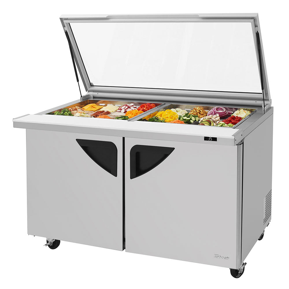 Turbo Air TST-60SD-24-N-GL 60.25" Sandwich/Salad Prep Table w/ Refrigerated Base, 115v