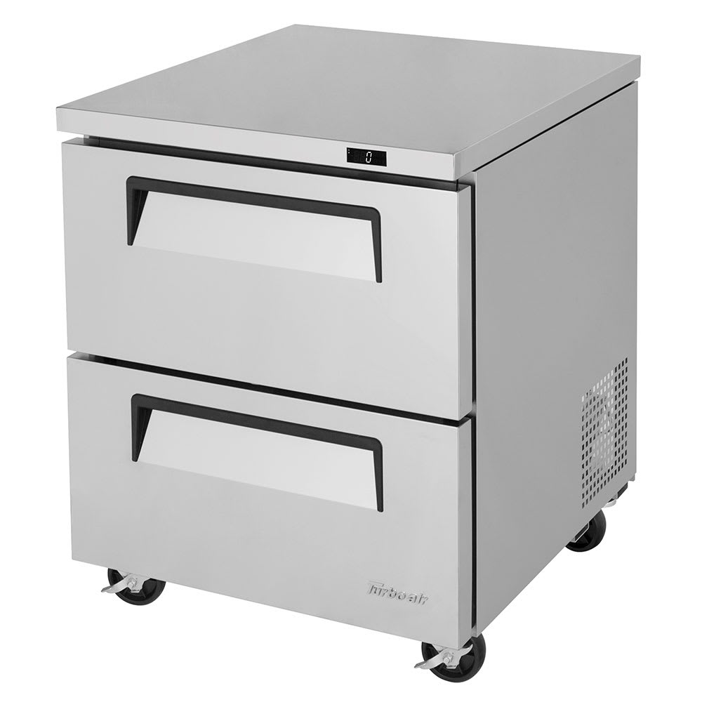 Turbo Air TUF-28SD-D2-N 7 cu ft Undercounter Freezer w/ (1) Section & (2) Drawers, 115v