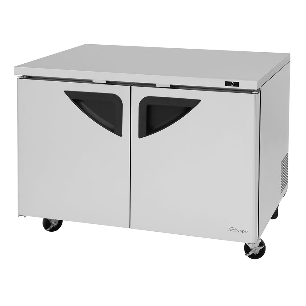 Turbo Air TUF-48SD-N 12.2 cu ft Undercounter Freezer w/ (2) Sections & (2) Doors, 115v