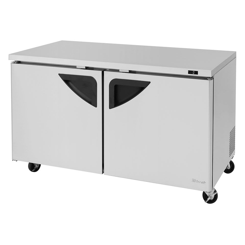 Turbo Air TUF-60SD-N 15.5 cu ft Undercounter Freezer w/ (2) Sections & (2) Doors, 115v