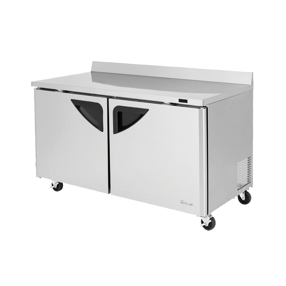 Turbo Air TWF-60SD-N 16 cu ft Worktop Freezer w/ (2) Sections & (2) Doors, 115v
