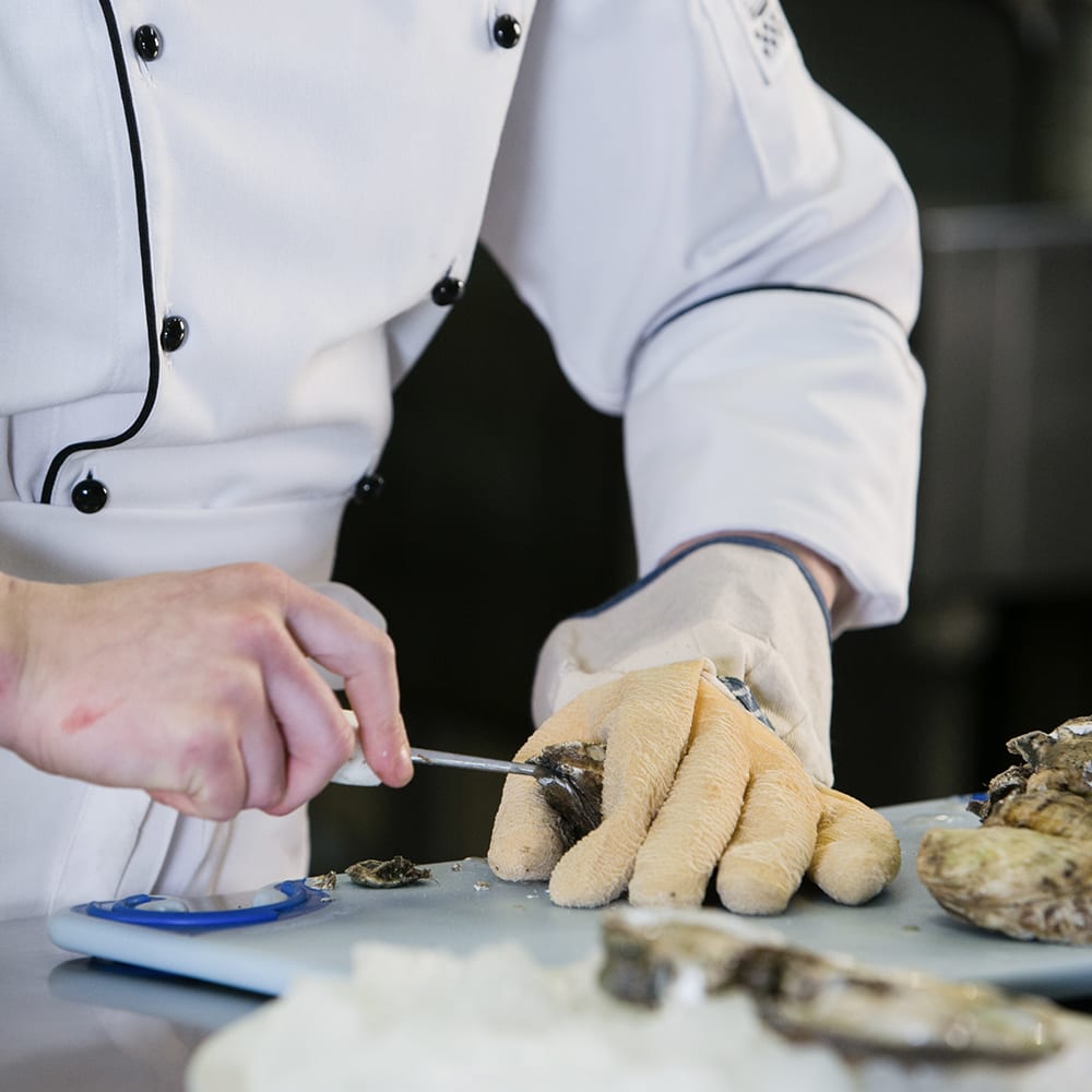 San Jamar 1000 Oyster Shucking Glove, Natural Rubber, Wet Dry Grip, One