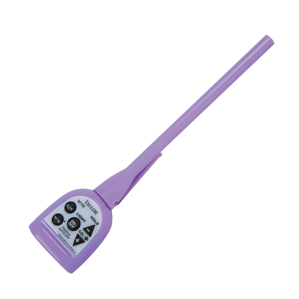 San Jamar ASZTHERM Digital Probe Thermometer for Saf-T-Zone System, Purple
