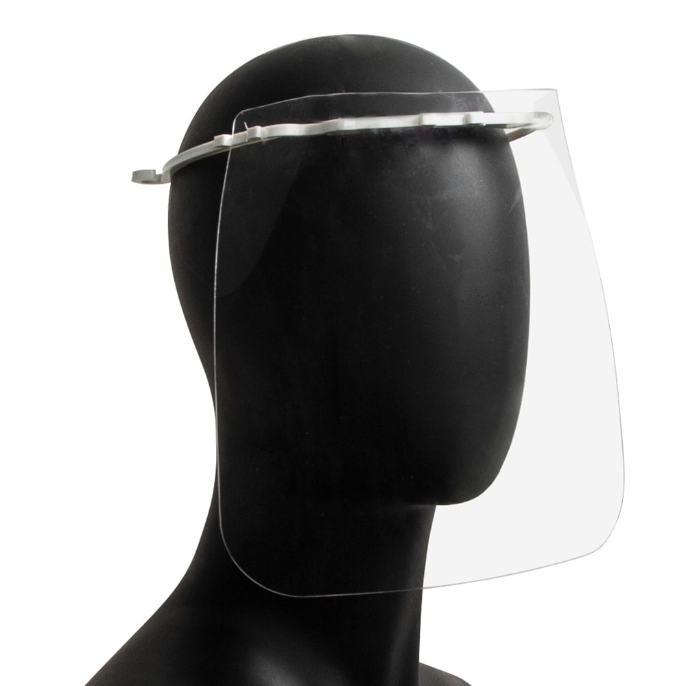 San Jamar GG10001 Germ Guard Visor Face Shield w/ Poly Headband 9" x 9", Plastic, Clear