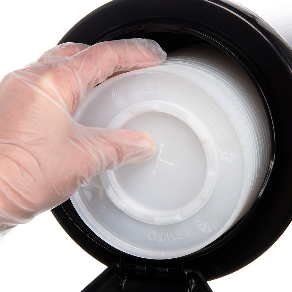 San Jamar L2400C EZFit Large InCounter Lid Dispenser, 24 46 oz Cup Lids