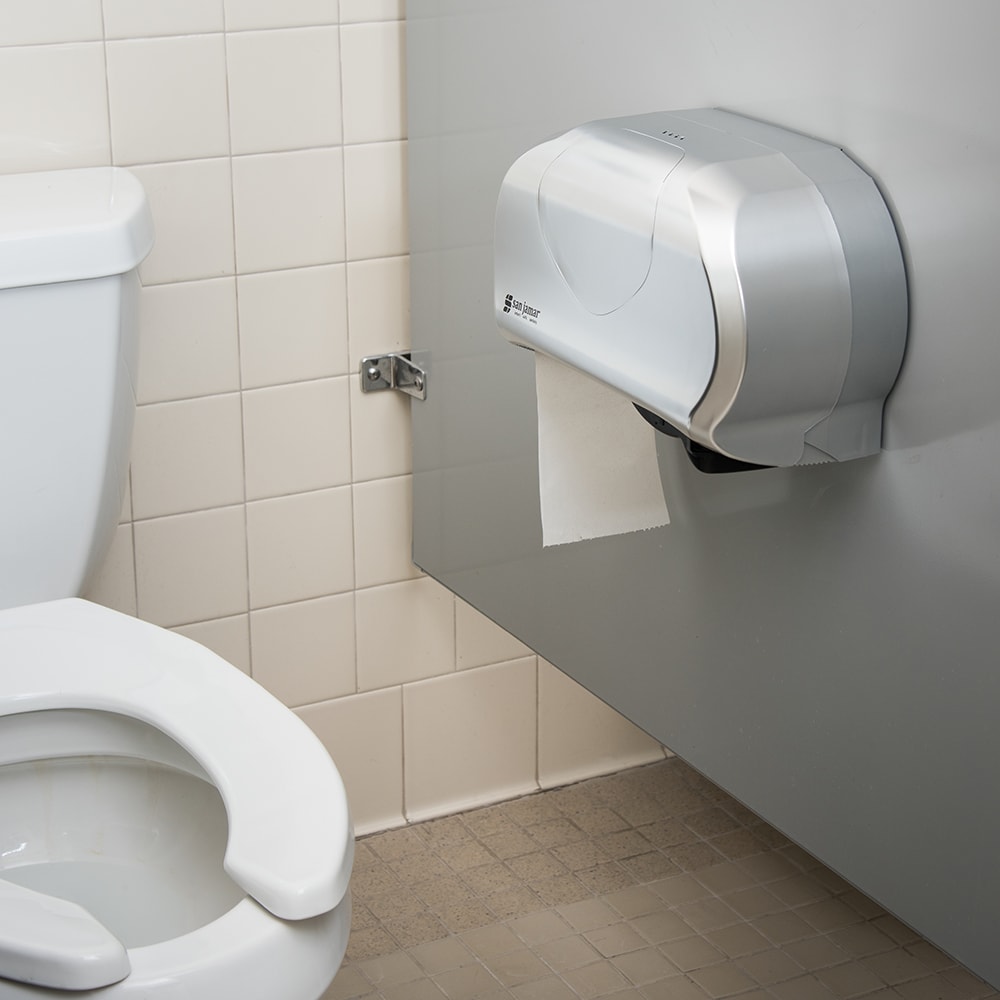 San Jamar R3670SS WallMount Toilet Paper Dispenser w/ (2) Roll