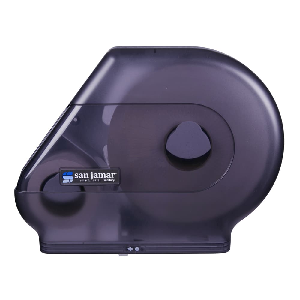 San Jamar R6500TBK Quantum 13" Jumbo Toilet Tissue Dispenser, w/ Stub Roll, Trans Black Pearl