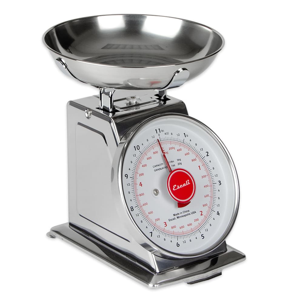 San Jamar SCDLB11 Escali 11 lb Dial Scale w/ Removable Bowl - 6