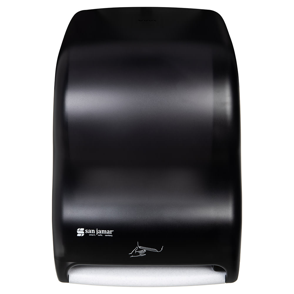 San Jamar T1400TBK Wall Mount Touchless Roll Paper Towel Dispenser ...