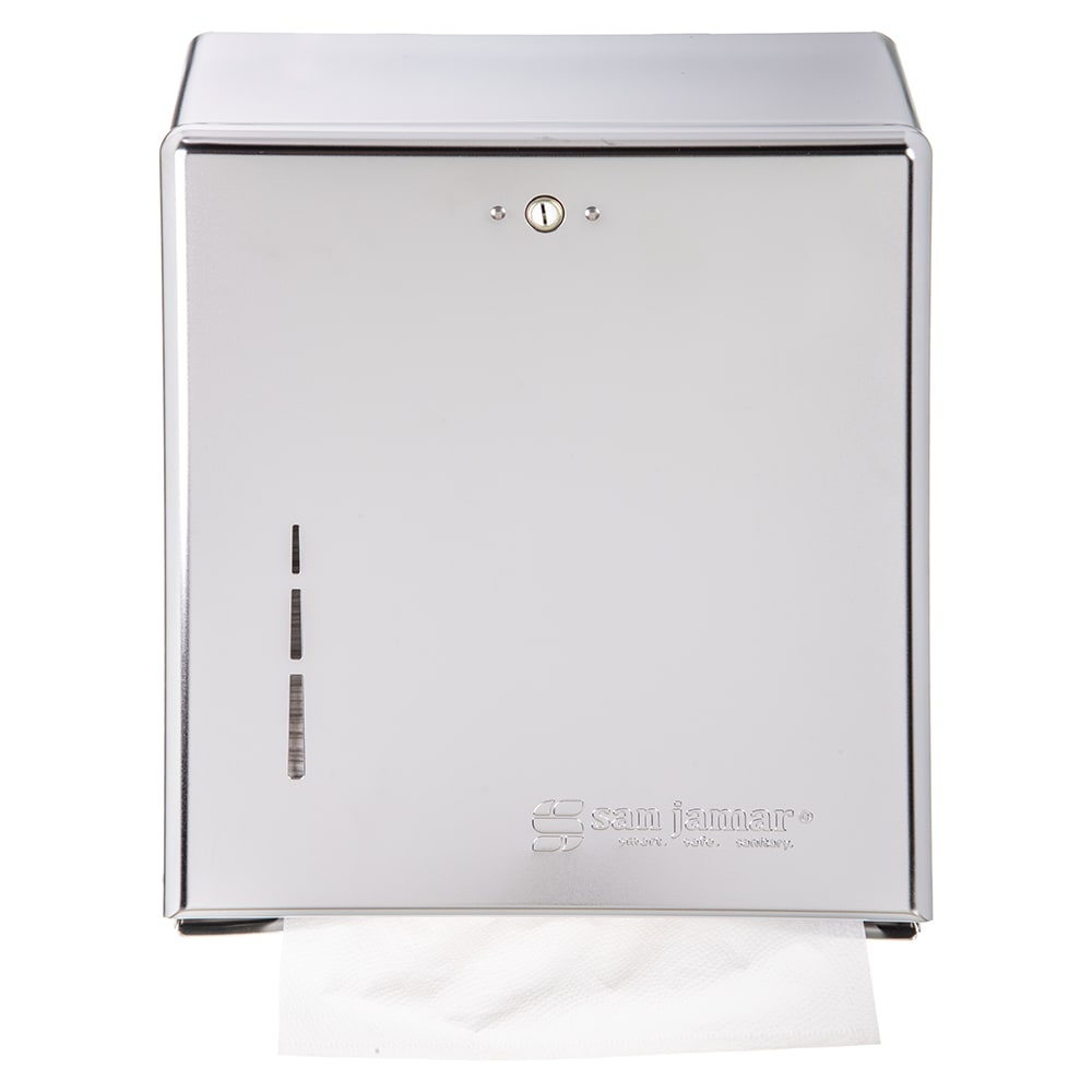 San Jamar T1900XC Wall Mount Paper Towel Dispenser for C Fold or