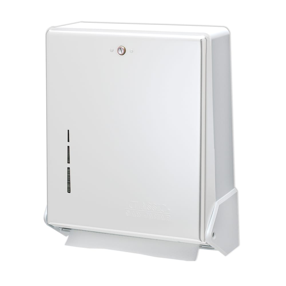 San Jamar T1905WH Classic Truefold Wall Towel Dispenser - C-Fold or Multifold, White