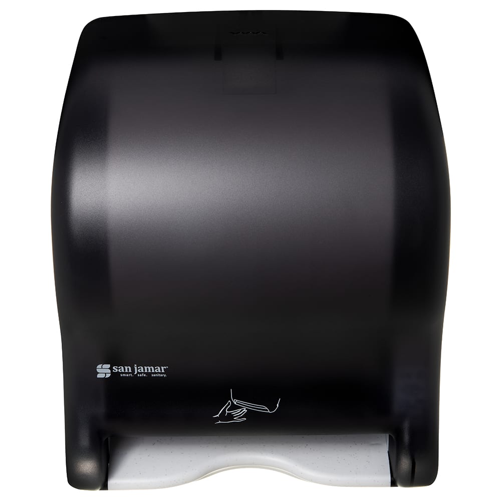 San Jamar T8400TBK Wall Mount Touchless Roll Paper Towel Dispenser ...