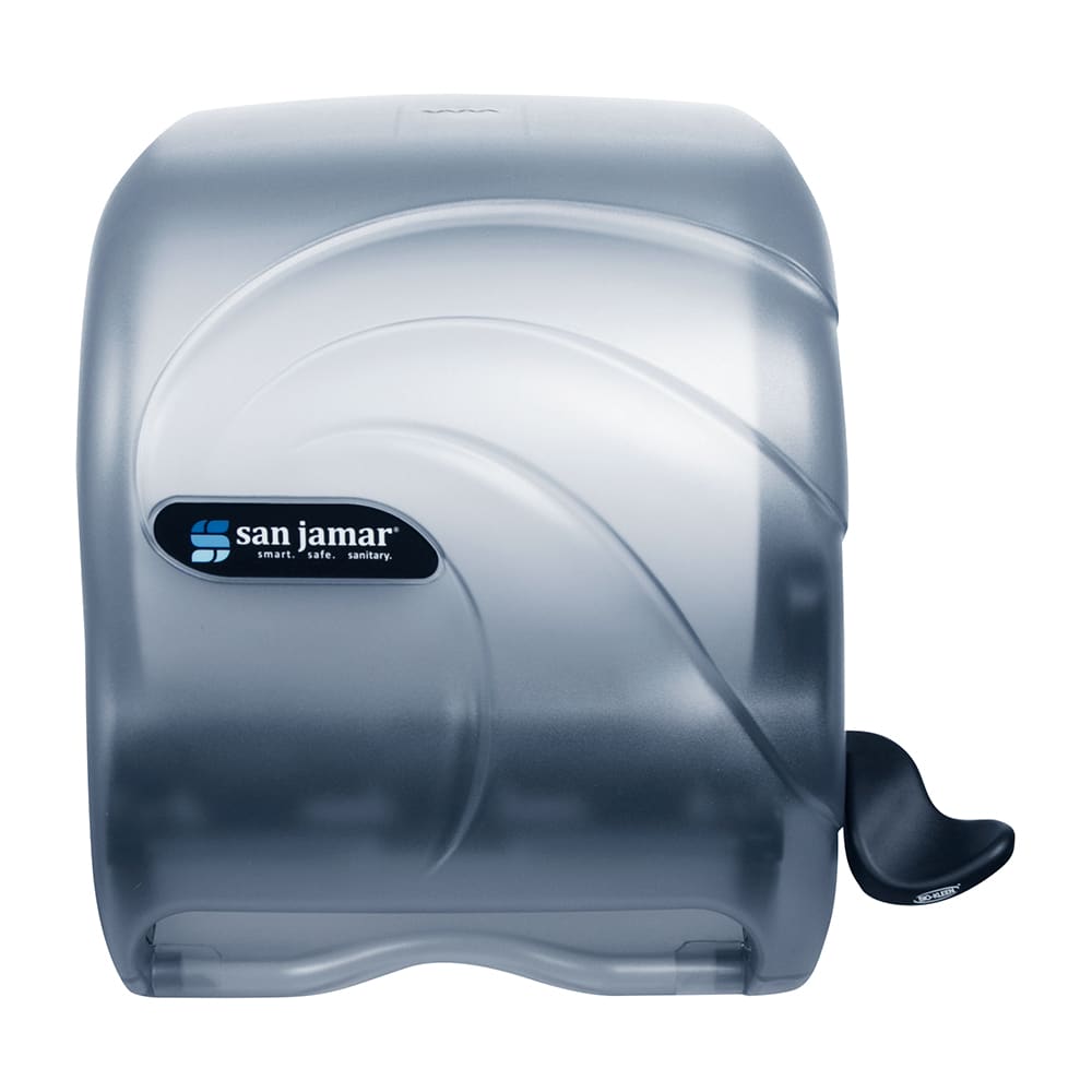 San Jamar T990TBL Wall Mount Roll Paper Towel Dispenser Plastic, Arctic Blue