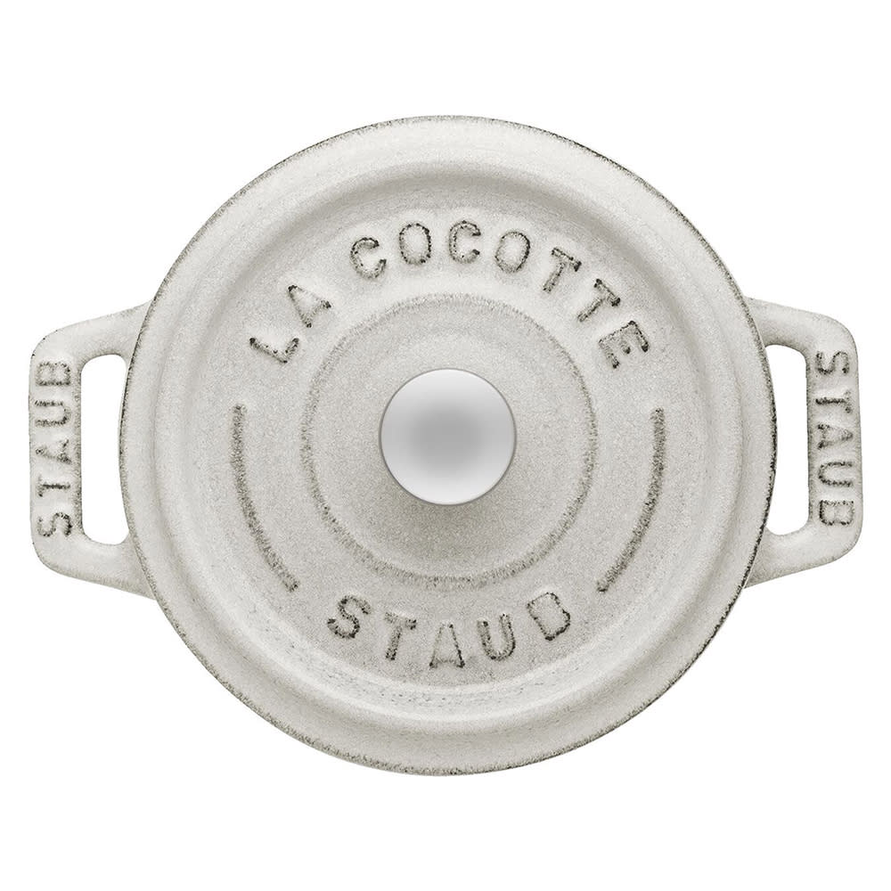 Staub Cast Iron 0.25-Quart Mini Round Cocotte - Matte Black