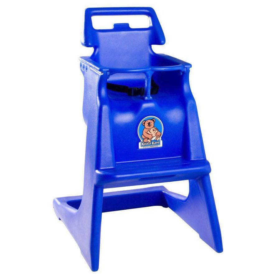 Koala Kare KB10304 33 3/4" Stackable High Chair w/ Waist Strap Polyethylene, Blue