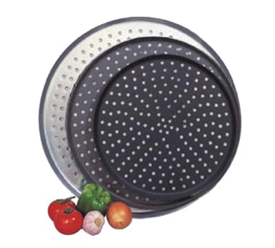 Allied Metal Spinning BDLPA16 - EA 16" Perforated Pizza Pan, Aluminum