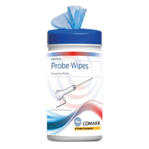 Comark PW200TA Antibacterial Probe Wipes, 200 per Box