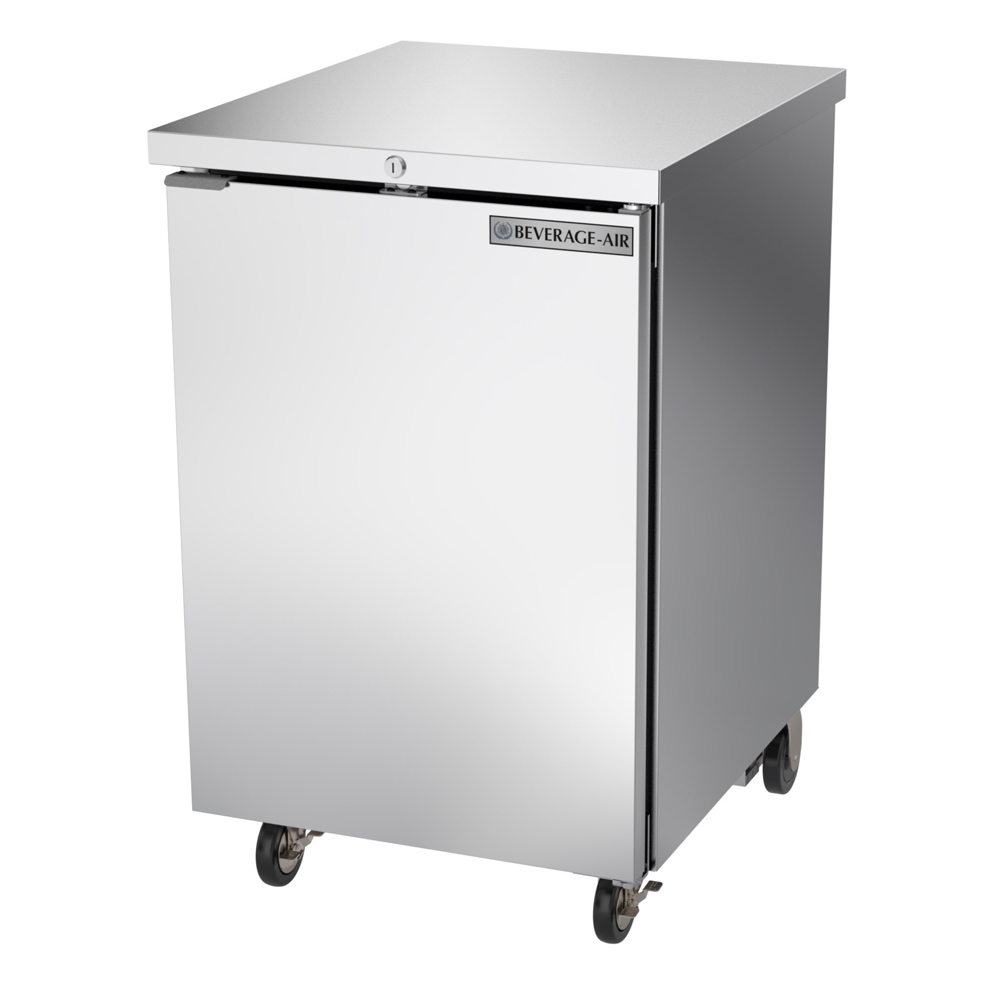 Beverage Air BB24HC-1-F-S 24" (1) Section Bar Refrigerator - Swinging Solid Door, 115v