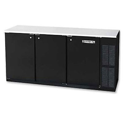 Beverage Air BB72YF-1-S-27 72" (3) Section Bar Refrigerator - Swinging Solid Doors, 115v