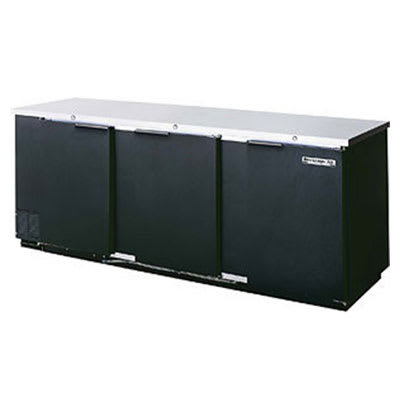 Beverage Air BB78F-1-S 78" (3) Section Bar Refrigerator - Swinging Solid Doors, 115v