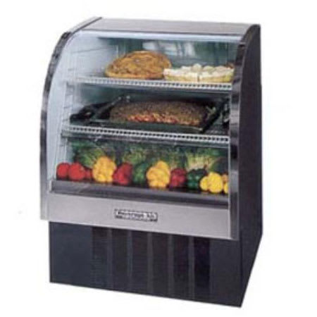 Beverage Air CDR3/1-W-20 37" Full Service Deli Case w/ Curved Glass - (3) Levels, 115v
