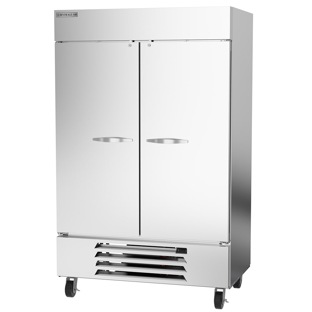 Beverage Air HBF49HC-1-S 52" Two Section Reach In Freezer, (2) Solid Doors, 115v