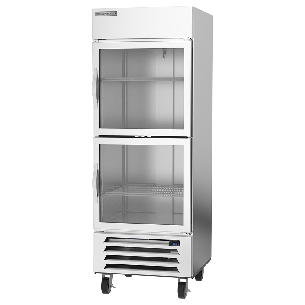Beverage Air HBR27HC-1-HG 30" Single Section Reach-In Refrigerator, (1) Glass Door, 115v