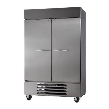 Beverage Air HBRF49-1-A 52" Two Section Commercial Refrigerator Freezer - Solid Doors, Bottom Compressor, 115v