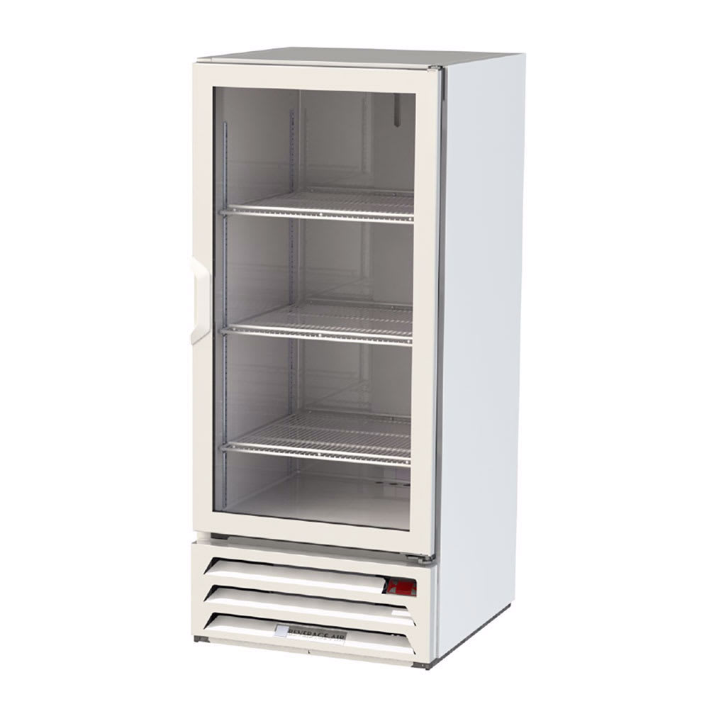 Beverage Air LV10HC-1-W 24" One-Section Glass Door Merchandiser w/ Swing Door, Black, 115v