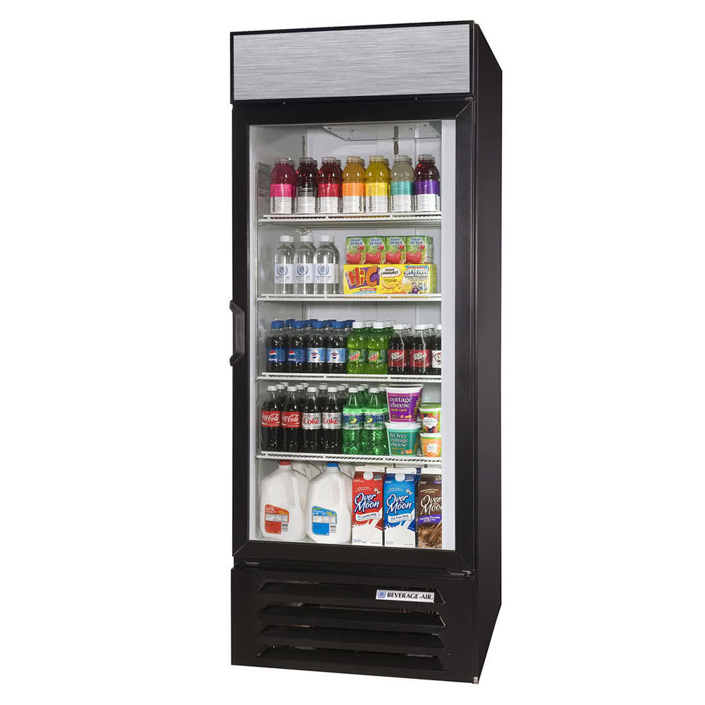 Beverage Air LV27HC-1-B 30" One-Section Glass Door Merchandiser w/ Swing Door, 115v