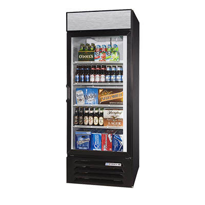 Beverage Air LV27HC-1-W 30" One-Section Glass Door Merchandiser w/ Swing Door, 115v