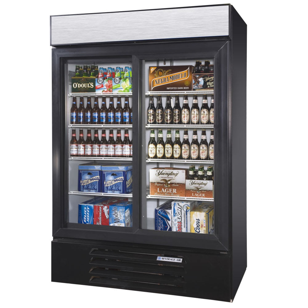 Beverage Air LV45HC1B 52" TwoSection Glass Door Merchandiser w