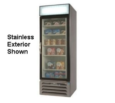 Beverage Air MMR27-1-B-LED 30" One-Section Glass Door Merchandiser w/ Swing Door, 115v