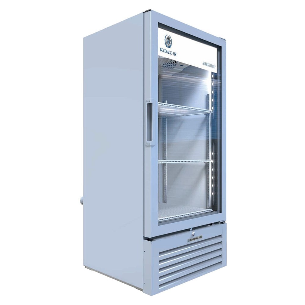 Beverage Air MT10-1W 25" One Section Glass Door Merchandiser w/ Swing Door, White, 115v