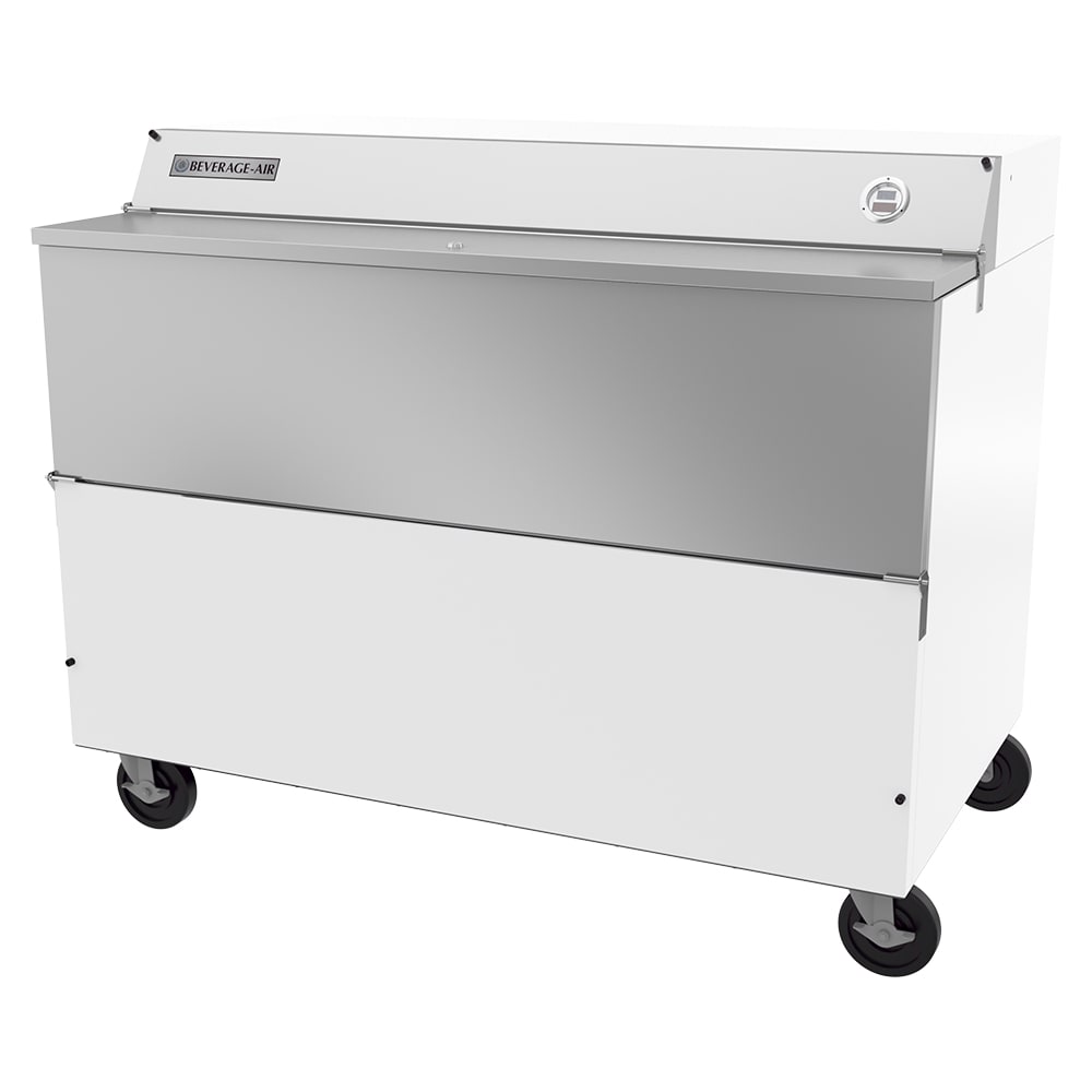 Beverage Air SMF58HC-1-W Milk Cooler w/ Top & Side Access - (1024) Half Pint Carton Capacity, 115v