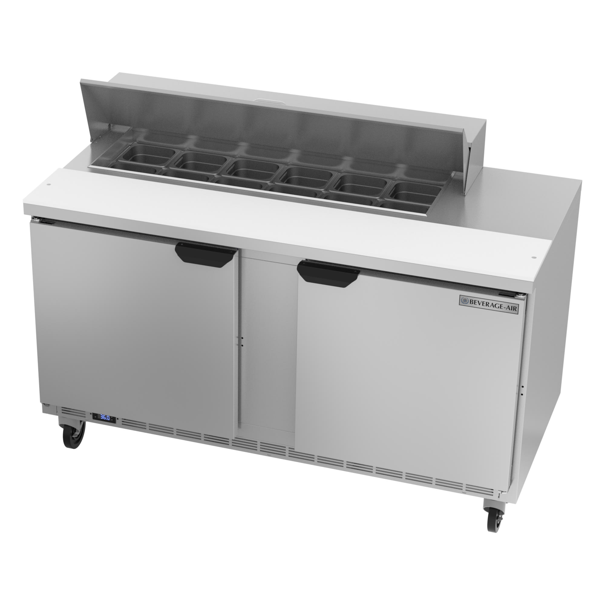 Beverage Air SPE60HC-12 60" Sandwich/Salad Prep Table w/ Refrigerated Base, 115v