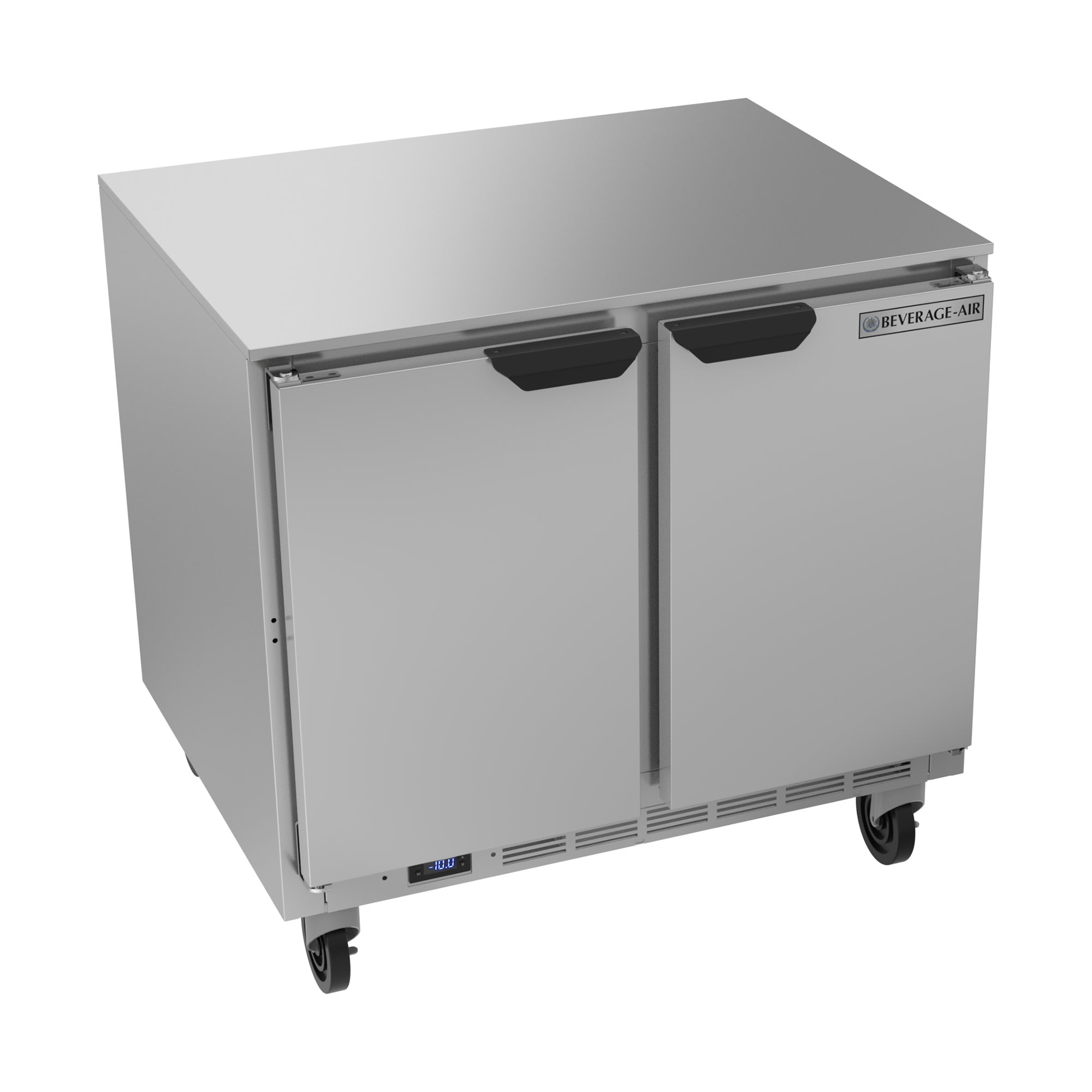 Beverage Air UCF36AHC 8.69-cu ft Undercounter Freezer w/ (2) Section & (2) Door, 115v