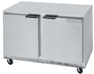 Beverage Air UCR48A23-R134 13.9-cu ft Undercounter Refrigerator w/ (2) Sections & (2) Doors, 115v