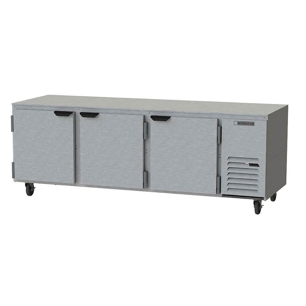 Beverage Air UCR93AHC 29.7 cu ft Undercounter Refrigerator w/ (3) Section & (3) Door, 115v