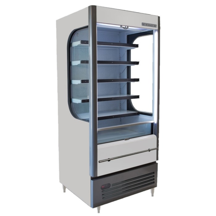 Beverage Air VM12-1-W-LED 35" Vertical Open Air Cooler w/ (6) Levels, 115v