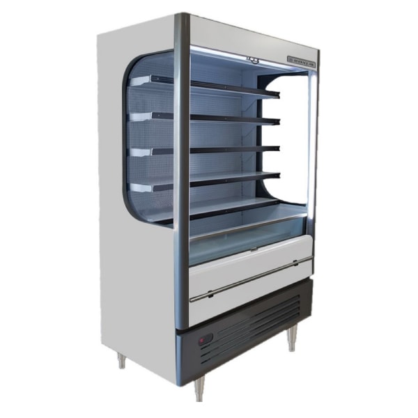 Beverage Air VM18-1-W-LED 51.6" Vertical Open Air Cooler w/ (6) Levels, 115v