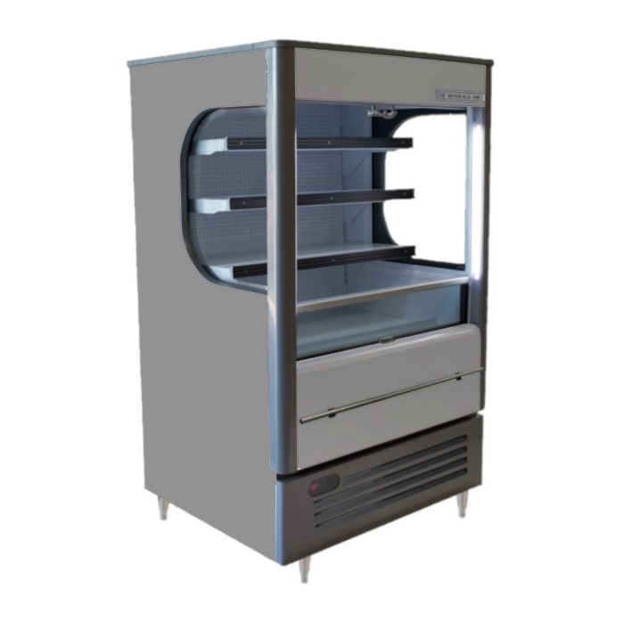 Beverage Air VM7-1-G-LED 35" Vertical Open Air Cooler w/ (4) Levels, 115v