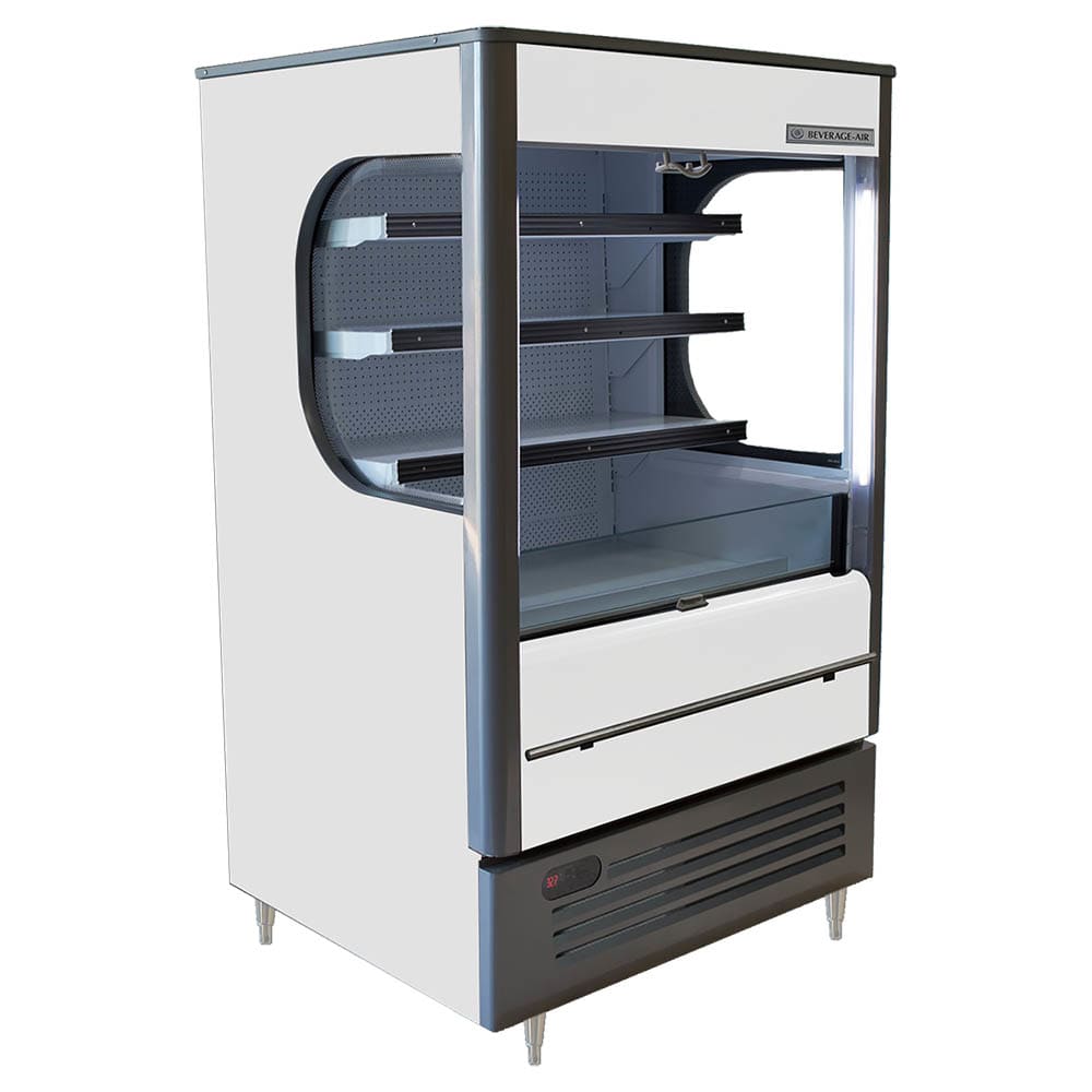 Beverage Air VMHC71W 35 1/2" Vertical Open Air Cooler w/ (4) Levels