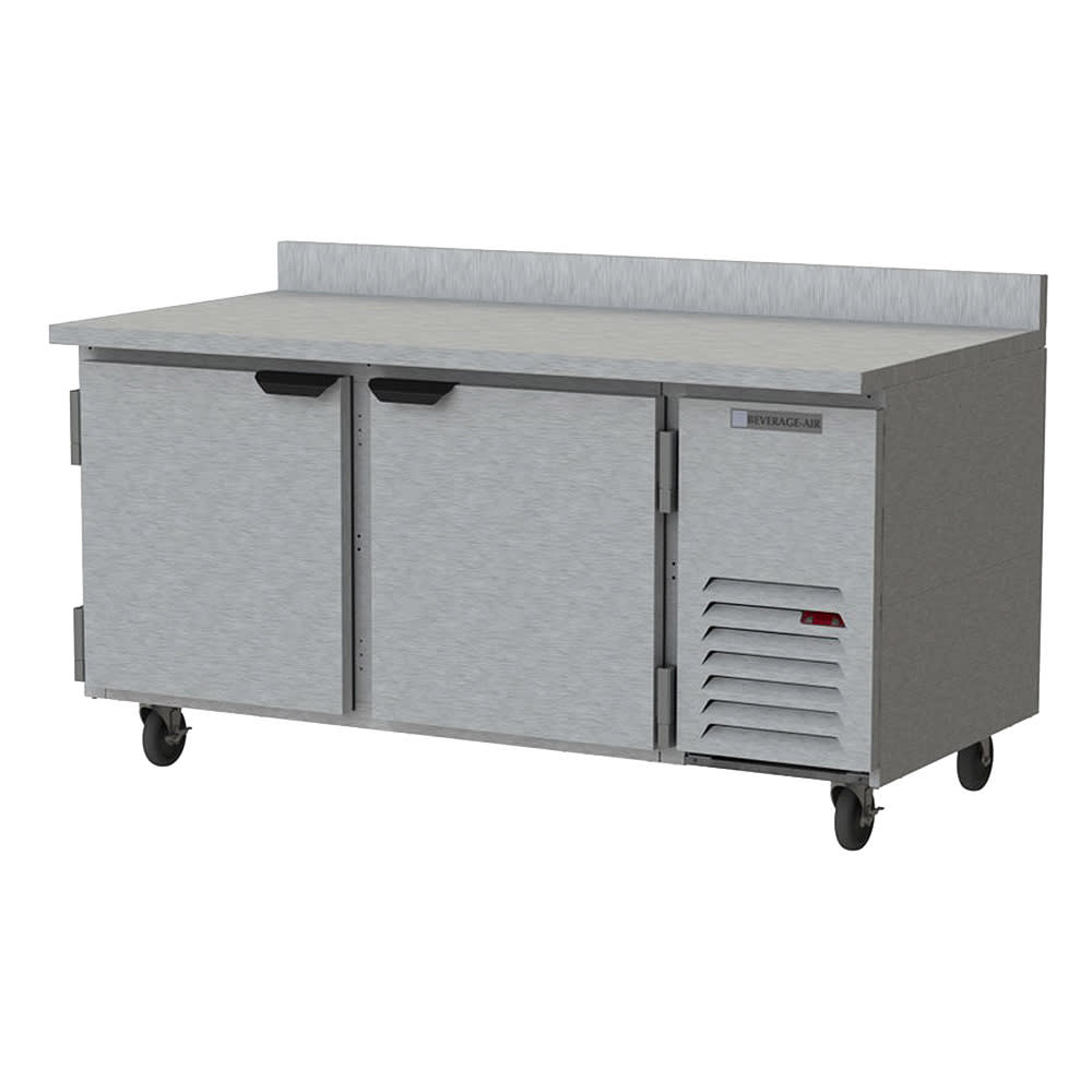 Beverage Air WTF67AHC 20.08 cu ft Work Top Freezer w/ (2) Section & (2) Door, 115v
