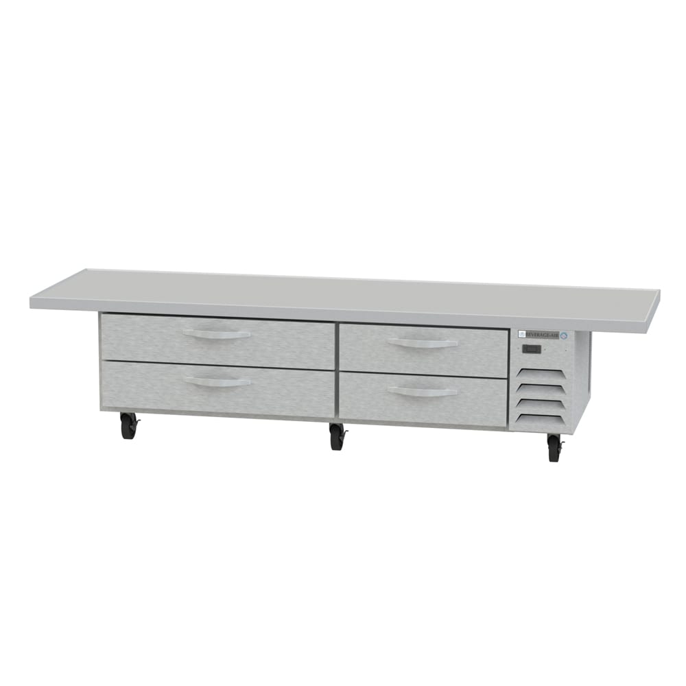 Beverage Air WTRCS84D-1-108 108" Worktop Refrigerator w/ (2) Section, 115v
