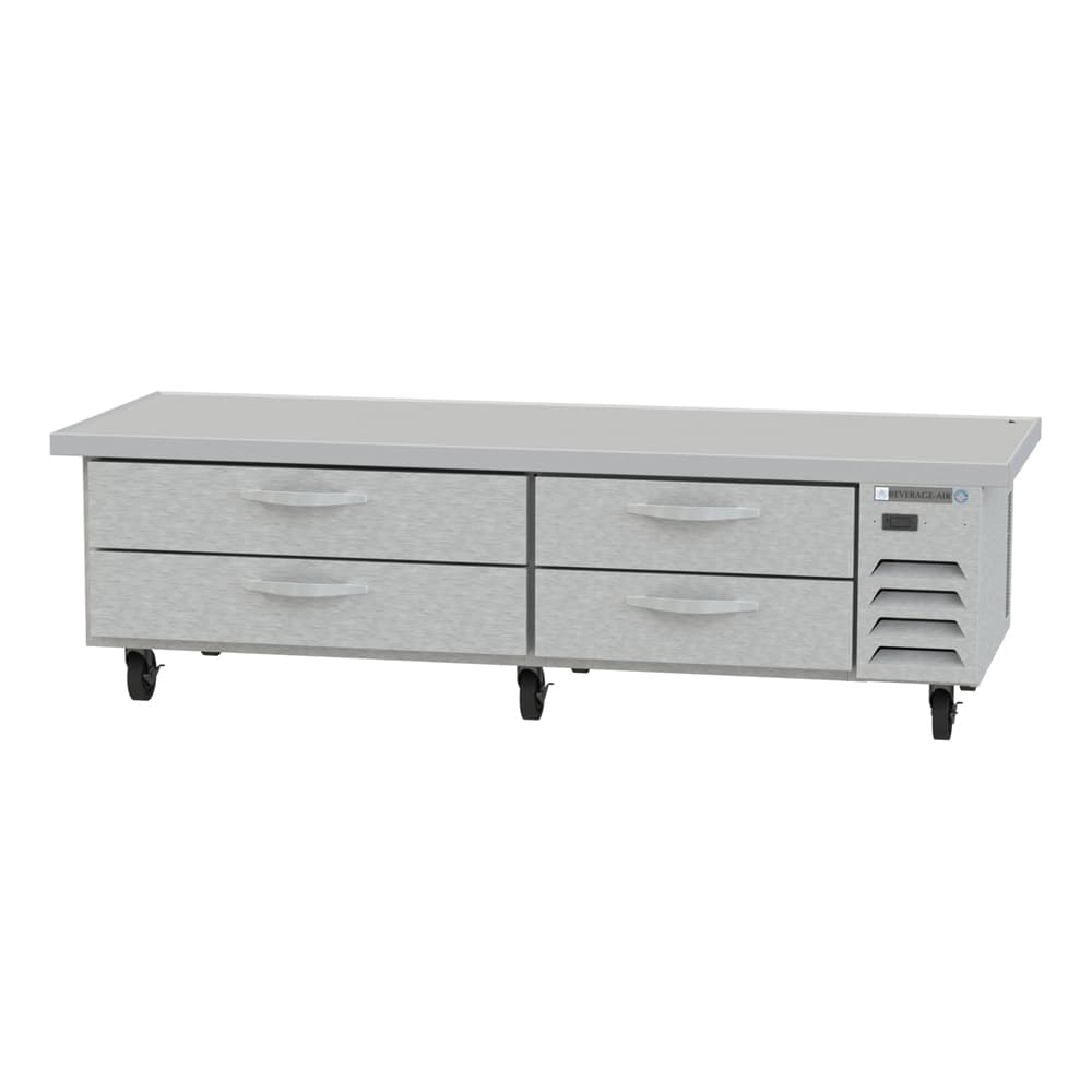 Beverage Air WTRCS84D-1-89 89" Worktop Refrigerator w/ (2) Section, 115v